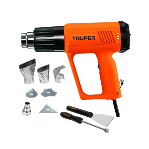 PISTOLA DE CALOR 2000 W CON 9 ACCESORIOS TRUPER