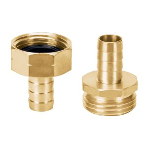 CONECTORES 1/2″ MACHO Y HEMBRA DE LATON SOLIDO PARA MANGUERA TRUPER