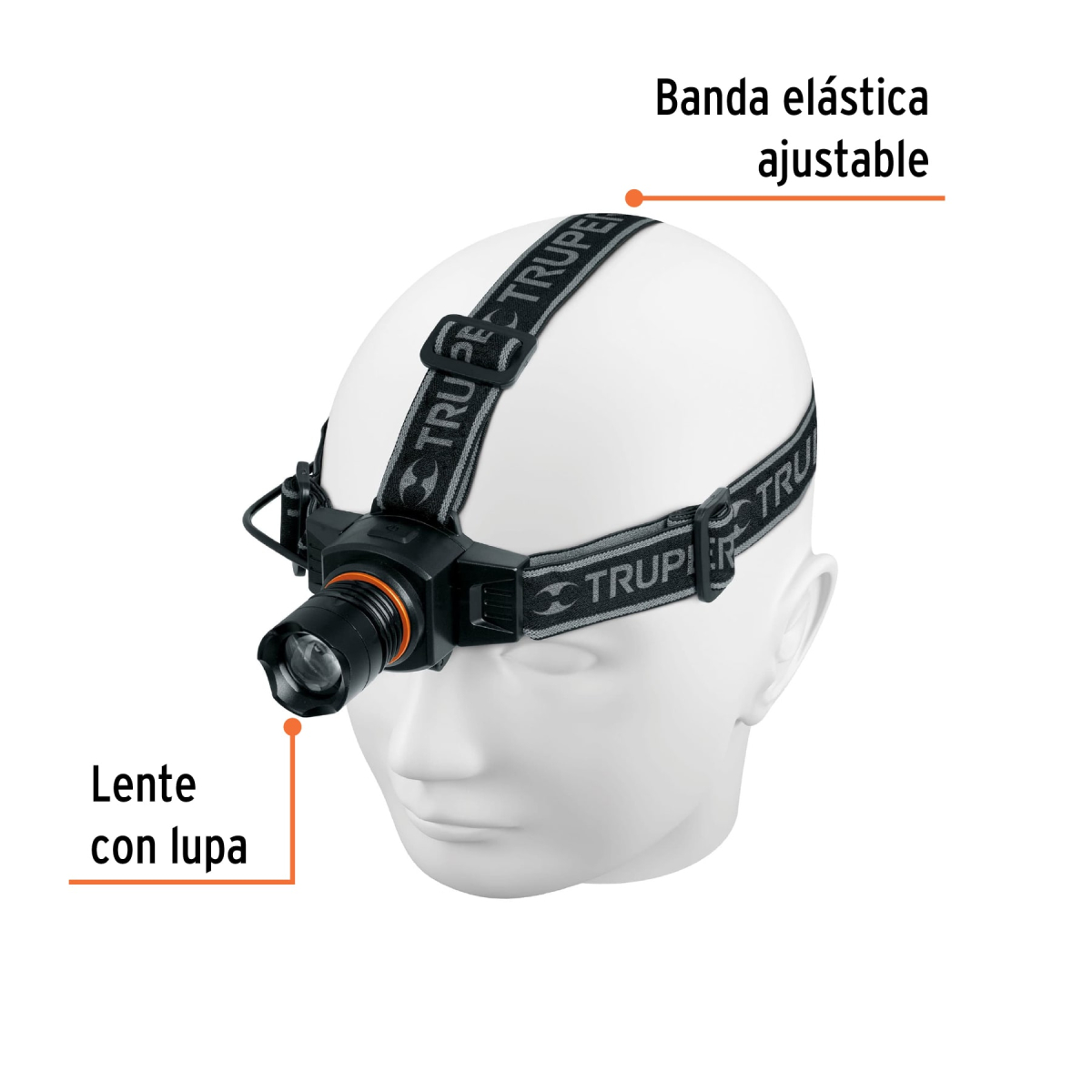 LINTERNA DE MINERO LED 160 LM RECARGABLE TRUPER EXPERT - Imagen 2