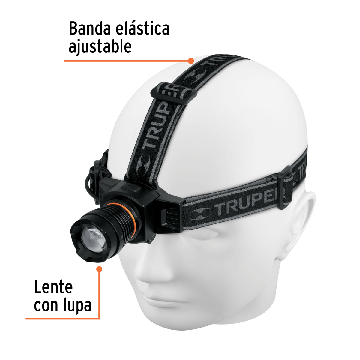 LINTERNA DE MINERO LED 430 LM RECARGABLE TRUPER EXPERT - Imagen 2