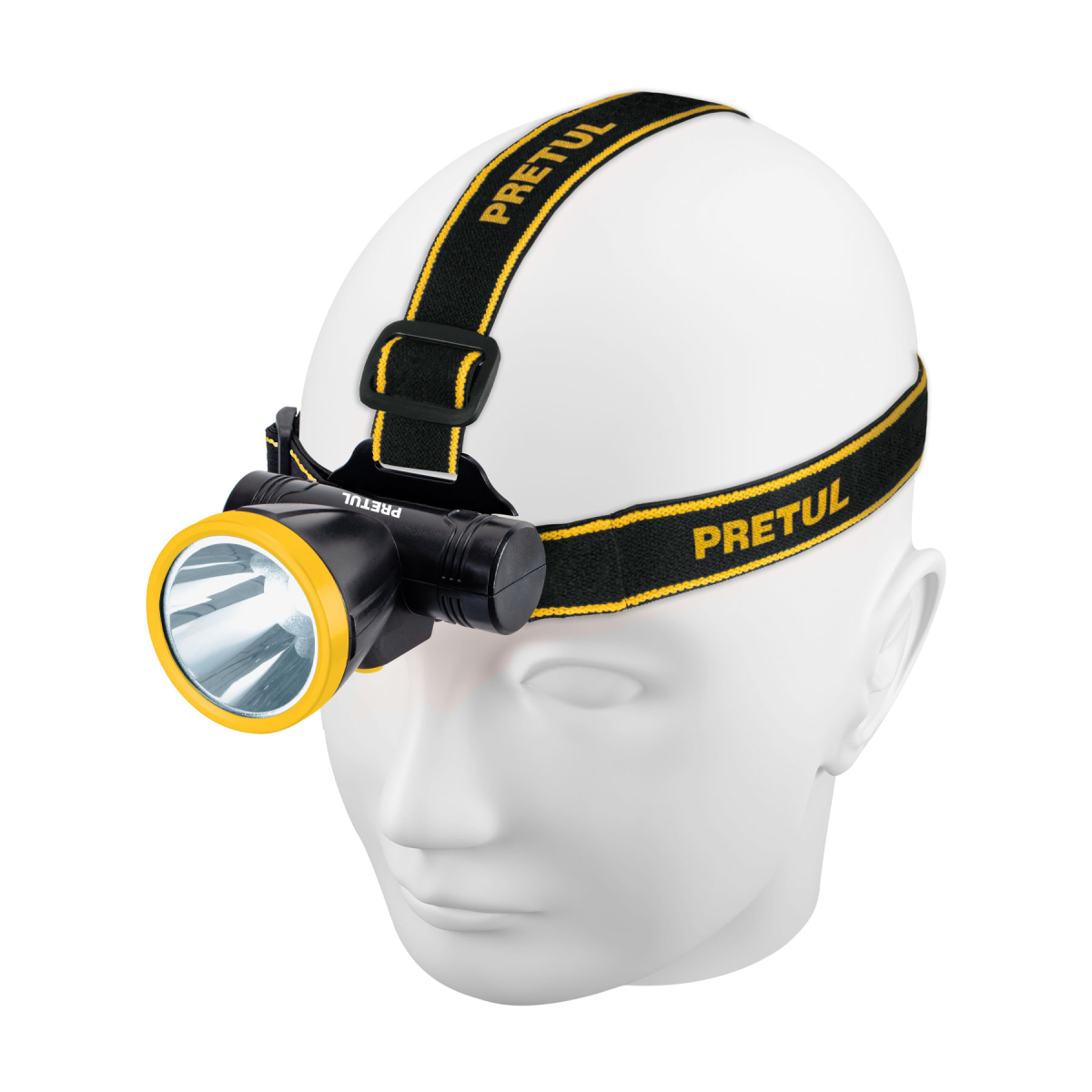 LINTERNA DE MINERO 95 LM RECARGABLE PRETUL