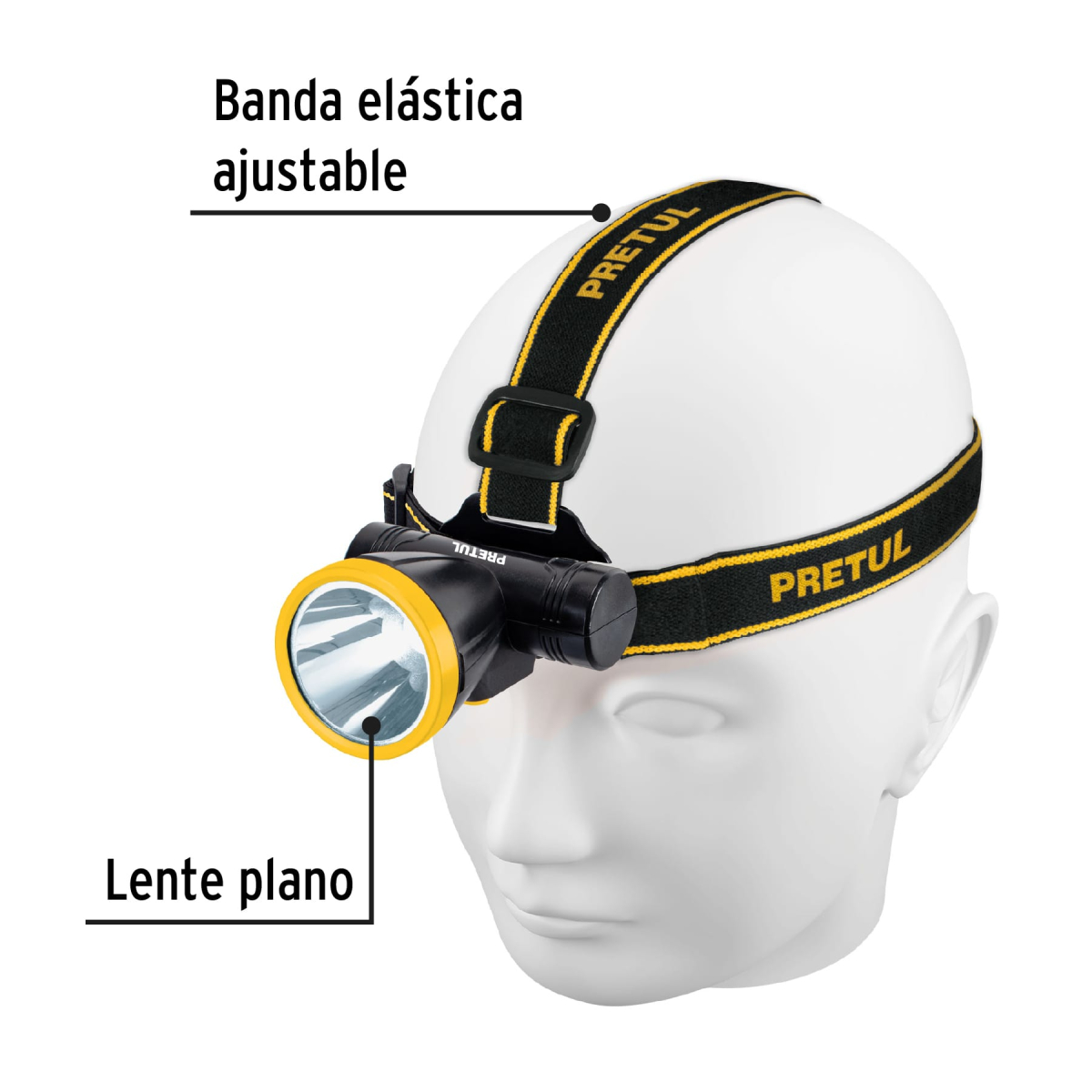 LINTERNA DE MINERO 95 LM RECARGABLE PRETUL - Imagen 2