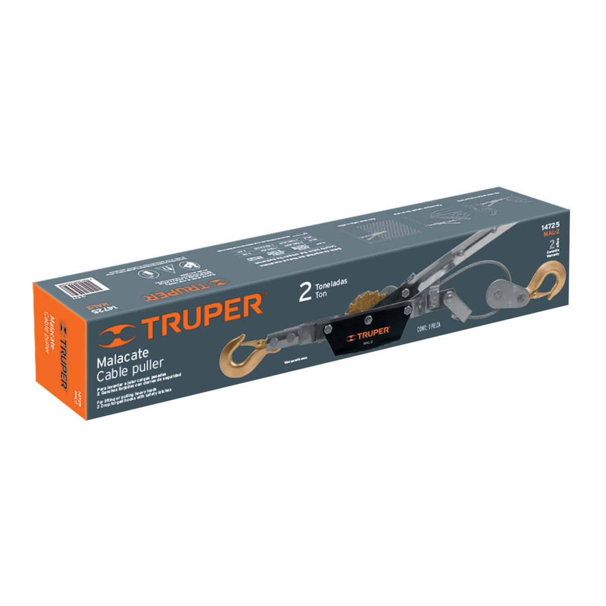 MALACATE DE 2 TONELADAS TRUPER - Imagen 2
