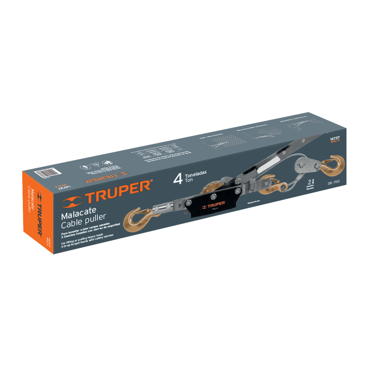 MALACATE DE 4 TONELADAS TRUPER - Imagen 2