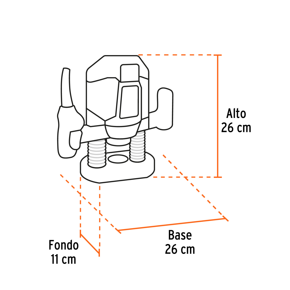 RUTEADORA 1200 W 1-3/4 HP PROFESIONAL TRUPER - Imagen 3