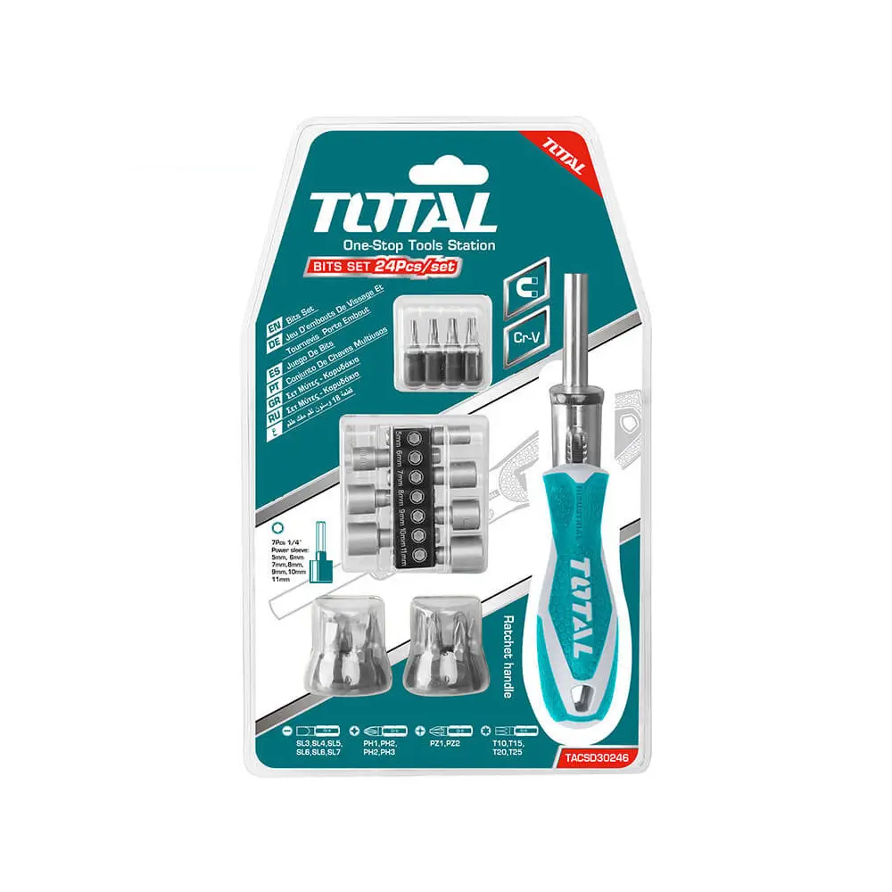 DESTORNILLADOR TIPO RATCHET 24 PIEZAS TOTAL