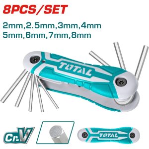 JUEGO DE 8 LLAVES BRISTOL PLEGABLES TOTAL