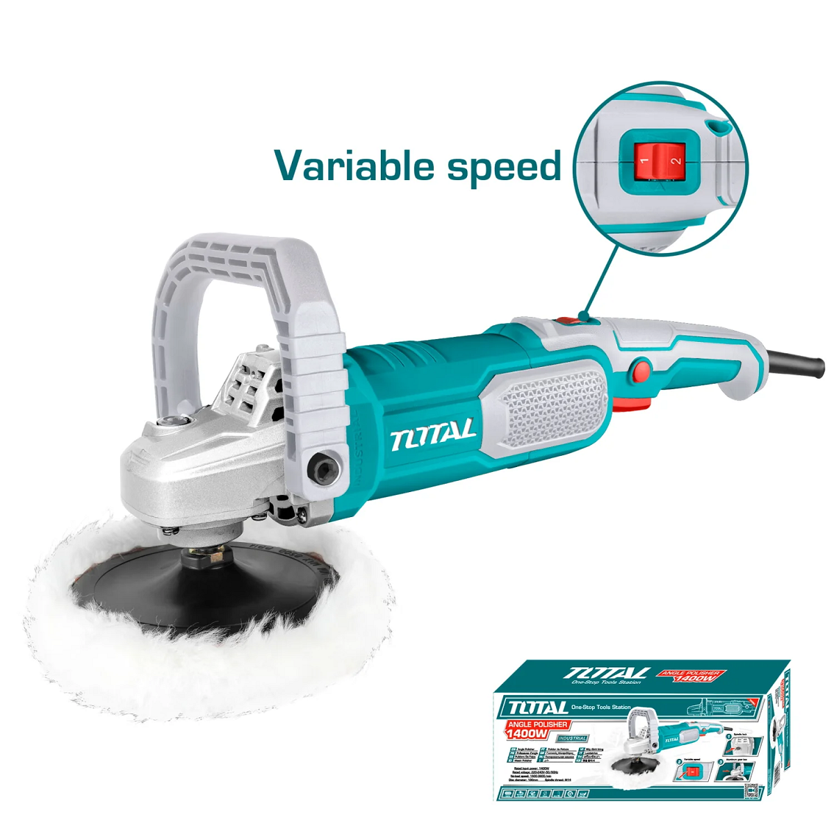 POLICHADORA 7″ 1400 W TOTAL