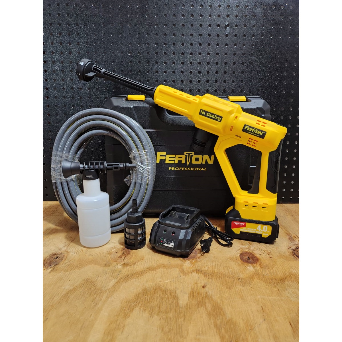 HIDROLAVADORA INALAMBRICA PORTATIL 20V/4.0AH FERTON - Imagen 4