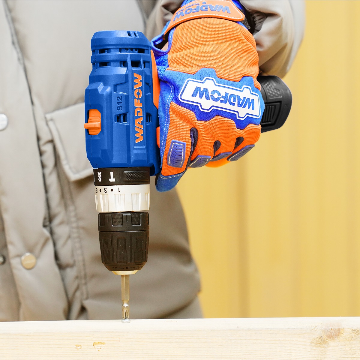 TALADRO IMPACTO INALAMBRICO 12V 20NM M3/8 WADFOW - Imagen 3