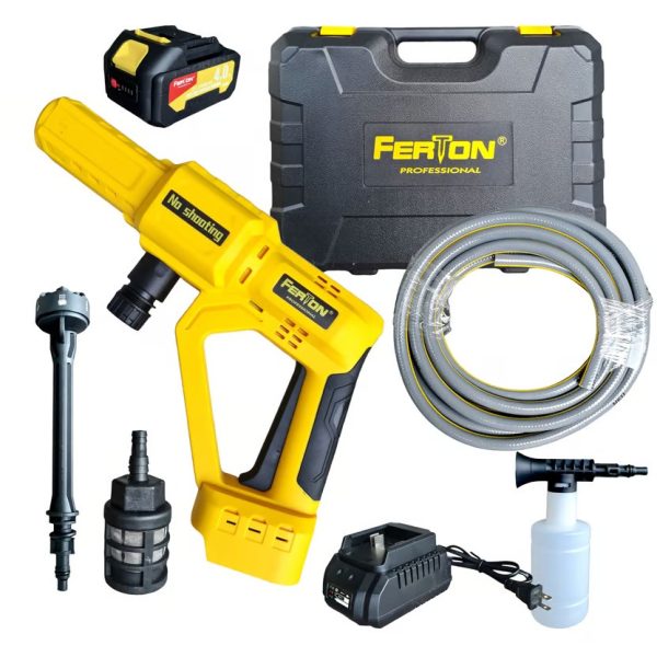 HIDROLAVADORA INALAMBRICA PORTATIL 20V/4.0AH FERTON - Imagen 2