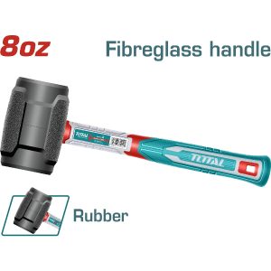 MAZO DE GOMA MANGO FIBRA DE VIDRIO 8 OZ 220 G TOTAL