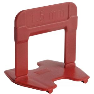 SEPARADOR PARA NIVELACION DE BALDOSA ROJO 1.5 MM X 50 UNDS CORTAG