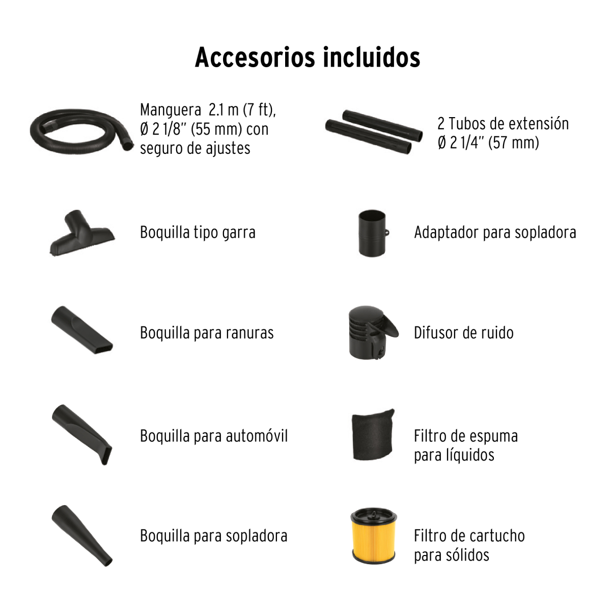 ASPIRADORA/SOPLADORA DE SOLIDOS Y LIQUIDOS 12 GALONES TRUPER - Imagen 3