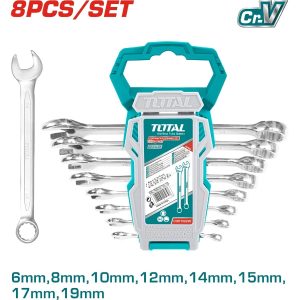 JUEGO 8 LLAVES COMBINADAS 6 – 19 MM TOTAL