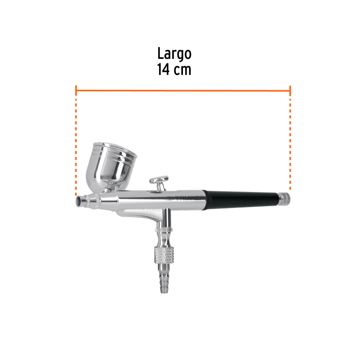 AEROGRAFO DE GRAVEDAD CON VASO MULTIPOSICION TRUPER - Imagen 3
