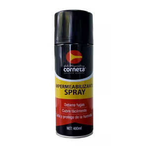 IMPERMEABILIZANTE EN SPRAY NEGRO MATE 400 ML CORNETA