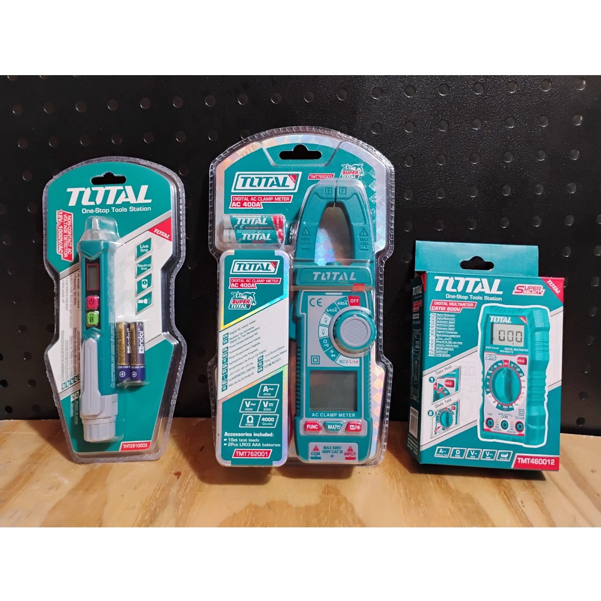 MULTIMETRO + PINZA AMPERIMETRICA AC 400A Y DETECTOR DE VOLTAJE TOTAL - Imagen 2