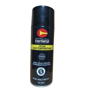 PINTURA ALTA TEMPERATURA N° 1210 NEGRO MATE CORNETA