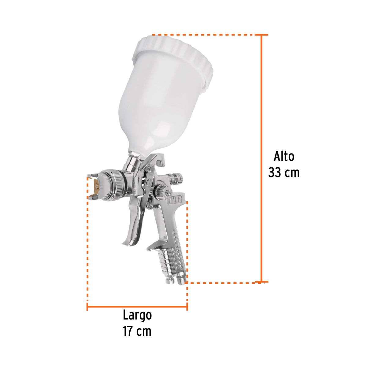PISTOLA PARA PINTAR GRAVEDAD HVLP 1.4 MM TRUPER - Imagen 3