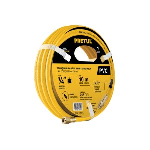 MANGUERA PARA COMPRESOR DE PVC 10 M X 1/4″ PRETUL